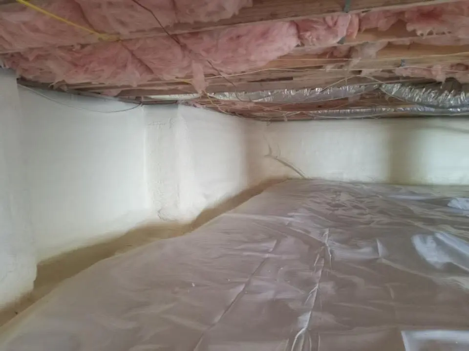 Crawl space encapsulation with closed-cell spray foam for Spray Foam Roofing in Tooele