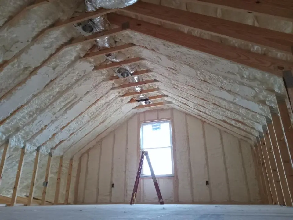 Spray foam roofing application for Crawl Space Insulation project in Tooele